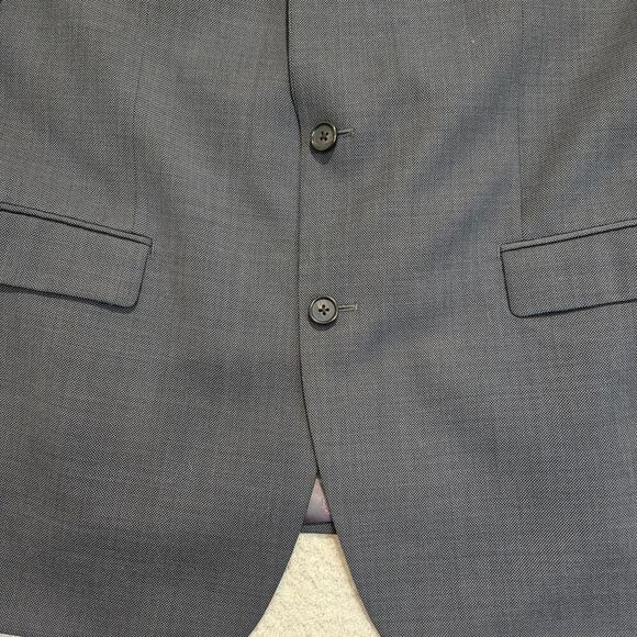 Lauren Ralph Lauren 100% Wool Blazer Sports Coat Men's 44L Stretch Dark Gray - Picture 3 of 15